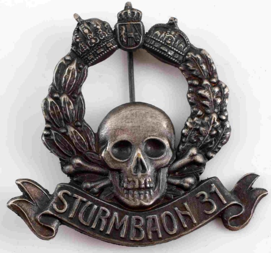 WWI AUSTRIAN MONARCHY STORM TROOPER BADGE