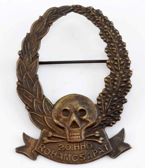 WWI AXIS AUSTRIAN MONARCHY STORM TROOPER BADGE
