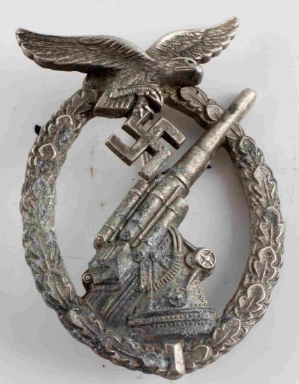 WWII GERMAN THIRD REICH LUFTWAFFE FLAK BADGE