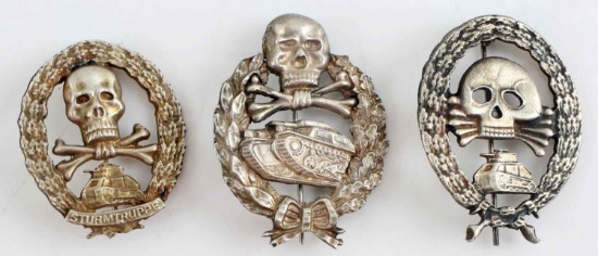 WWII THIRD REICH GERMAN IMPERIAL PANZER BADGES
