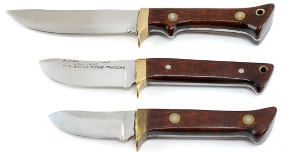 SHEFFIELD INDIAN RIDGE TRADER HUNTING KNIFE SET