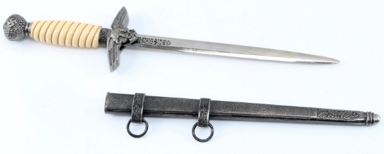 WWII THIRD REICH GERMAN SS DAGGER & SCABBARD