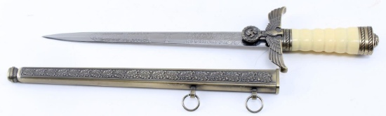 WWII THIRD REICH GERMAN DAGGER WITH SCABBARD