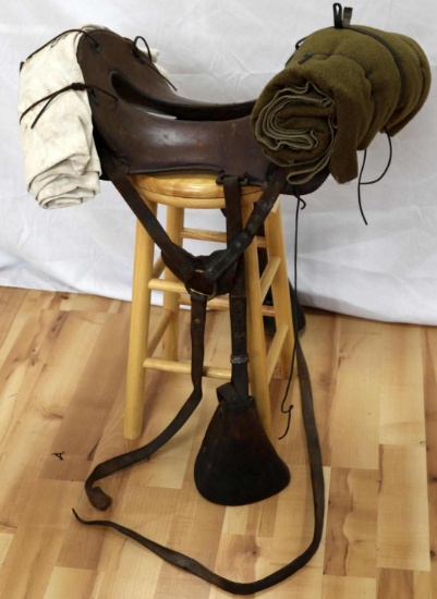 WWI MCCLELLAN SADDLE FULLY RIGGED