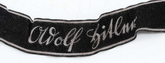 WWII GERMAN THIRD REICH SS ADOLF HITLER CUFF TITLE