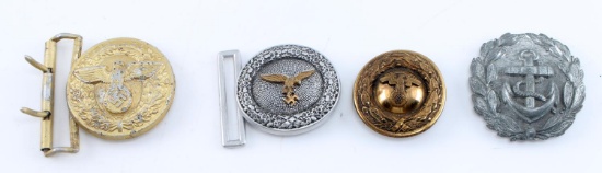 WWII GERMAN THIRD REICH WEHRMACHT BUCKLE LOT OF 4