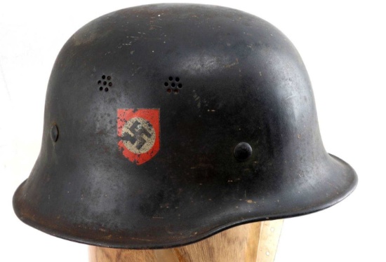 WWII GERMAN THIRD REICH M34 RED CROSS HELMET