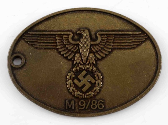 WWII THIRD REICH GERMAN GEHEIME STAATSPOLIZEI TAG