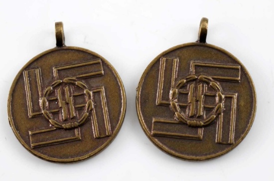 WWII GERMAN WAFFEN SS 8 YEAR SERVICE DECORATIONS