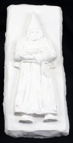 1920S LARGE CHALKWARE HOODED KKK FIGURE