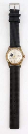 WWII THIRD REICH GERMAN NSDAP SWASTIKA WRIST WATCH