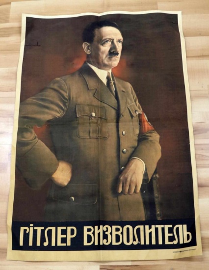 WWII THIRD REICH GERMAN POSTER ADOLF HITLER