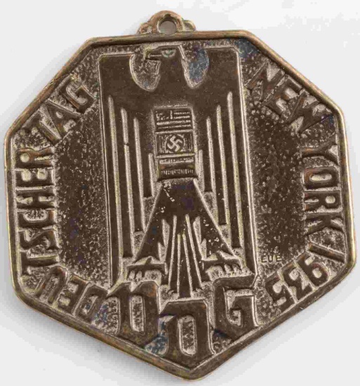 WWII GERMAN AMERICAN BUND RALLY DEUTSCHER FOB