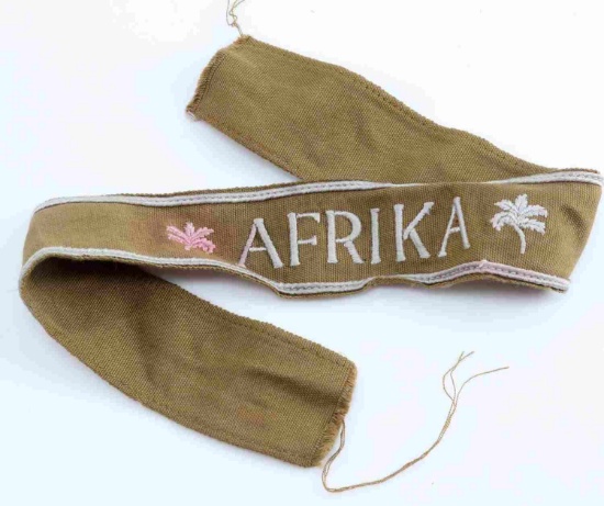 WWII GERMAN THIRD REICH AFRIKA KORPS CUFF TITLE