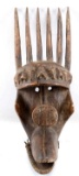 BAMANA NTOMO CEREMONIAL MASK W ARTICULATED JAW