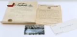 WWI STATE OF VERMONT DISCHARGE PAPERS W PHOTO