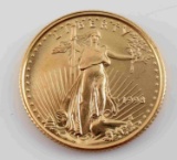 1999 GOLD AMERICAN EAGLE 1/10 OZ COIN BU