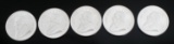 2020 SOUTH AFRICAN KRUGERRAND SILVER COIN LOT OF 5