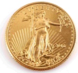 2016 GOLD 1/10 OZ AMERICAN EAGLE COIN BU