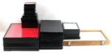 LOT OF 24 RIKER MOUNTS WOOD CASE & GEM DISPLAY