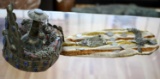 ANTIQUE PAKISTAN WEDDING HEADDRESS W COINS