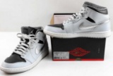 AIR JORDAN 1 MID WOLF GREY PLATINUM SIZE 11
