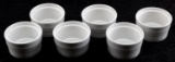7 LE CREUSET 7 OZ RAMEKIN SOUFFFLE STONEWARE BOWLS