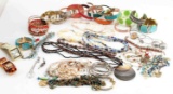 DESIGNER COSTUME JEWELRY LOT W SILVER AND PEARLS
