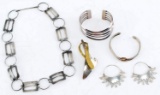 MODERNIST STERLING SILVER AND TAXCO JEWELRY