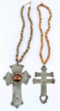NATIVE AMERICAN HUDSON BAY FUR TRADE CROSS W BEADS