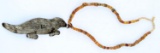 HUDSON BAY NATIVE AMERICAN TRADE BEAD AND PENDANT