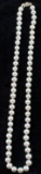 18 INCH WOMENS PEARL NECKLACE W 14K GOLD CLASP