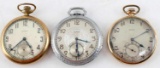 LOT OF 3 ELGIN ANTIQUE POCKET WATCH