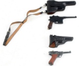 WWII GERMAN MAUSER AND LUGER MINI REPLICA LOT OF 2