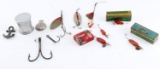 MISCELLANEOUS FISHING LURE LOT TINS & MORE