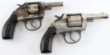 2 IVER JOHNSON MODEL 1900 REVOLVERS .32 CALIBER