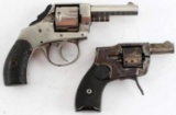 2 POCKET REVOLVERS BABY AND BOSTON BULLDOG .22 32