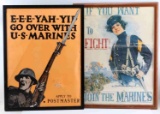 WWI US MARINES PROPAGANDA LITHOGRAPHS ORIGINAL
