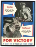 WWI & WWII US GOVERNMENT BONDS LITHOGRAPHIC PRINTS
