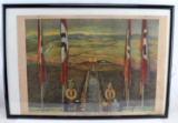 THIRD REICH GERMAN HARVEST FESTIVAL LITHOGRAPH