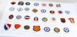WWII US MILITARY PERSONNEL COMMAND PATCH LOT OF 29