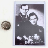 WWII THIRD REICH PHOTO PRINT W SS SHOOTING BADGE