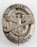 WWII GERMAN THIRD REICH POLIZEI SCHI FUHRER BADGE