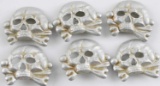 WWII THIRD REICH GERMAN SS TOTENKOPF HAT BADGES