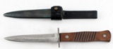 WWII GERMAN THIRD REICH BOOT KNIFE WITH SCABBARD