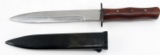 WWII ITALIAN SARCO M91 FIGHTING KNIFE W/ SCABBARD