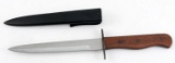 WWII GERMAN THIRD REICH BOOT KNIFE WITH SCABBARD