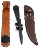WWII US MILITARY FIGHTING KNIFE SHEATH LOT OF 3