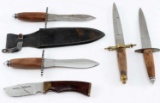 LOT 5 PAKISTANI  FIGHTING KNIVES STAINLESS STEEL