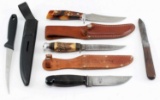 ASSORTED KNIFE LOT WILDCAT CAMILLUS COLONIAL OLBOS